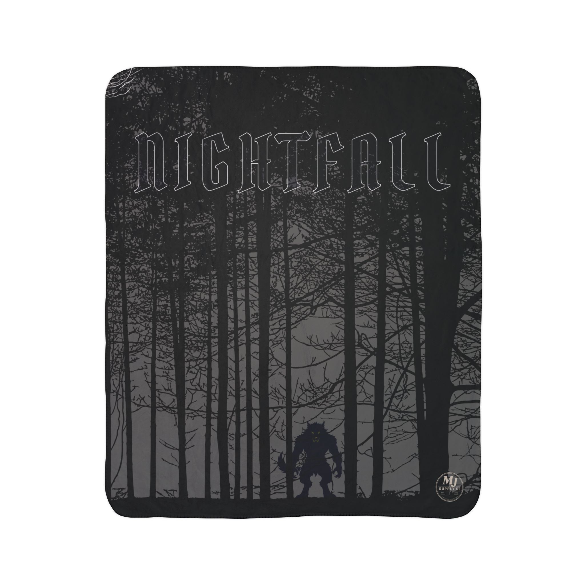 Werewolf's Nightfall Sherpa Fleece Blanket