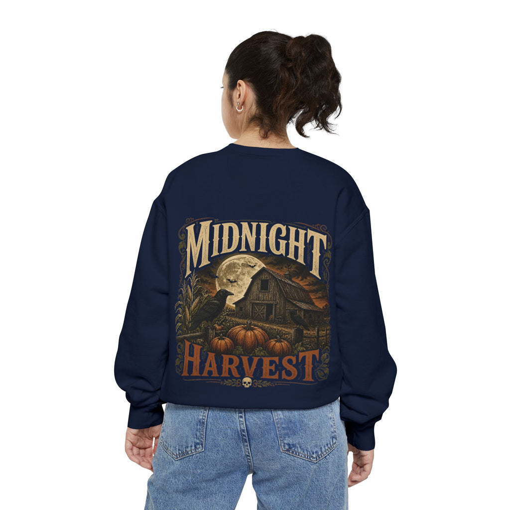 Midnight Harvest Garment-Dyed Crewneck Sweatshirt