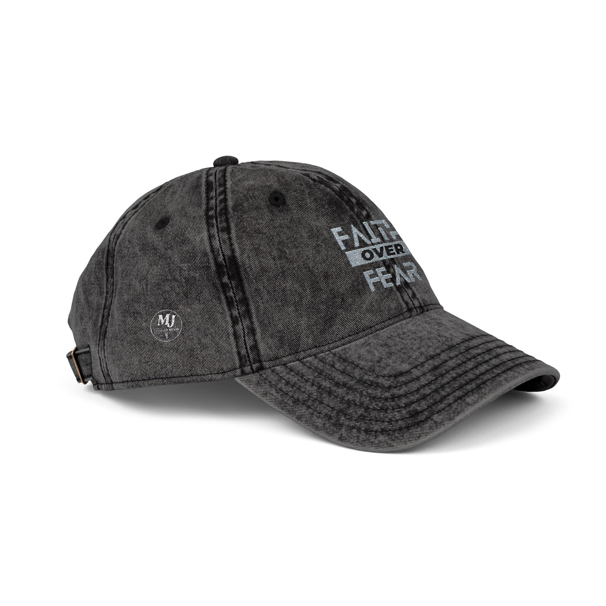 Faith Over Fear Embroidered Vintage Cap