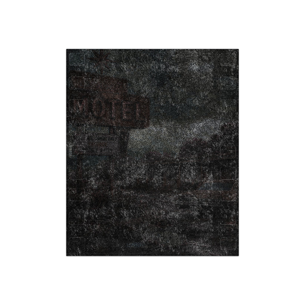 Midnight Motel Crushed Velvet Blanket