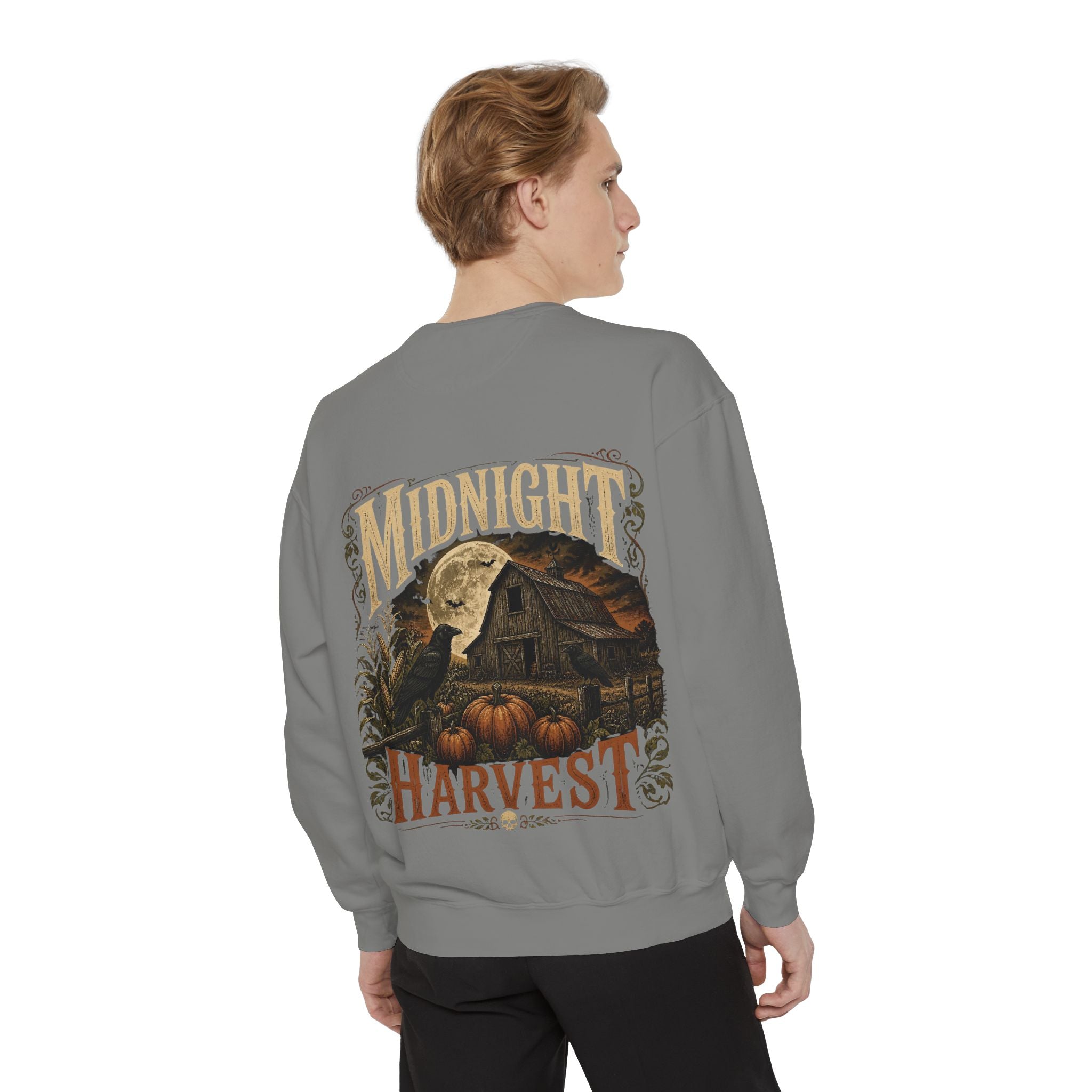 Midnight Harvest Garment-Dyed Crewneck Sweatshirt