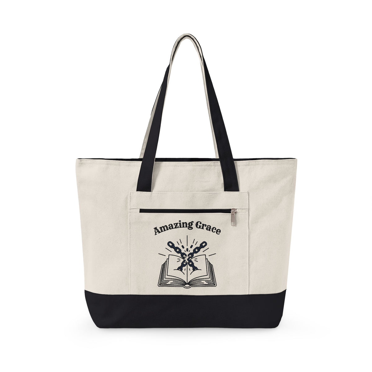 Amazing Grace Heavy Canvas Zippered Tote