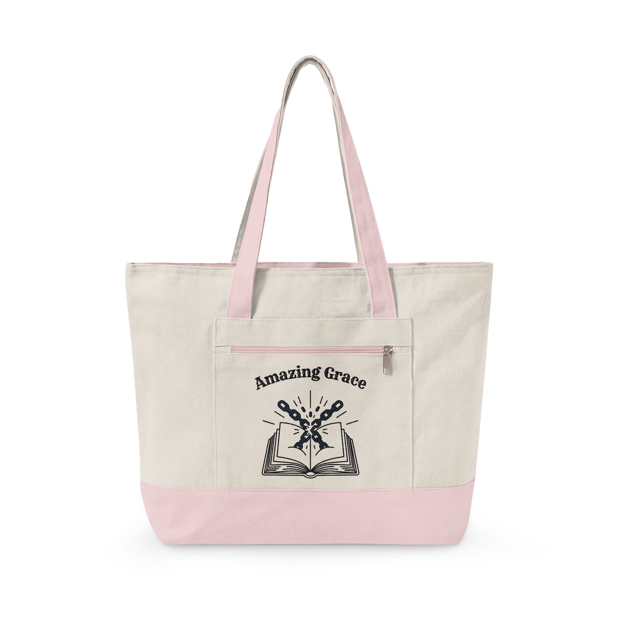 Amazing Grace Heavy Canvas Zippered Tote