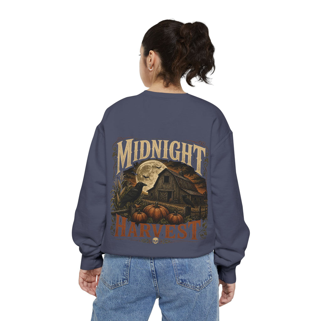 Midnight Harvest Garment-Dyed Crewneck Sweatshirt