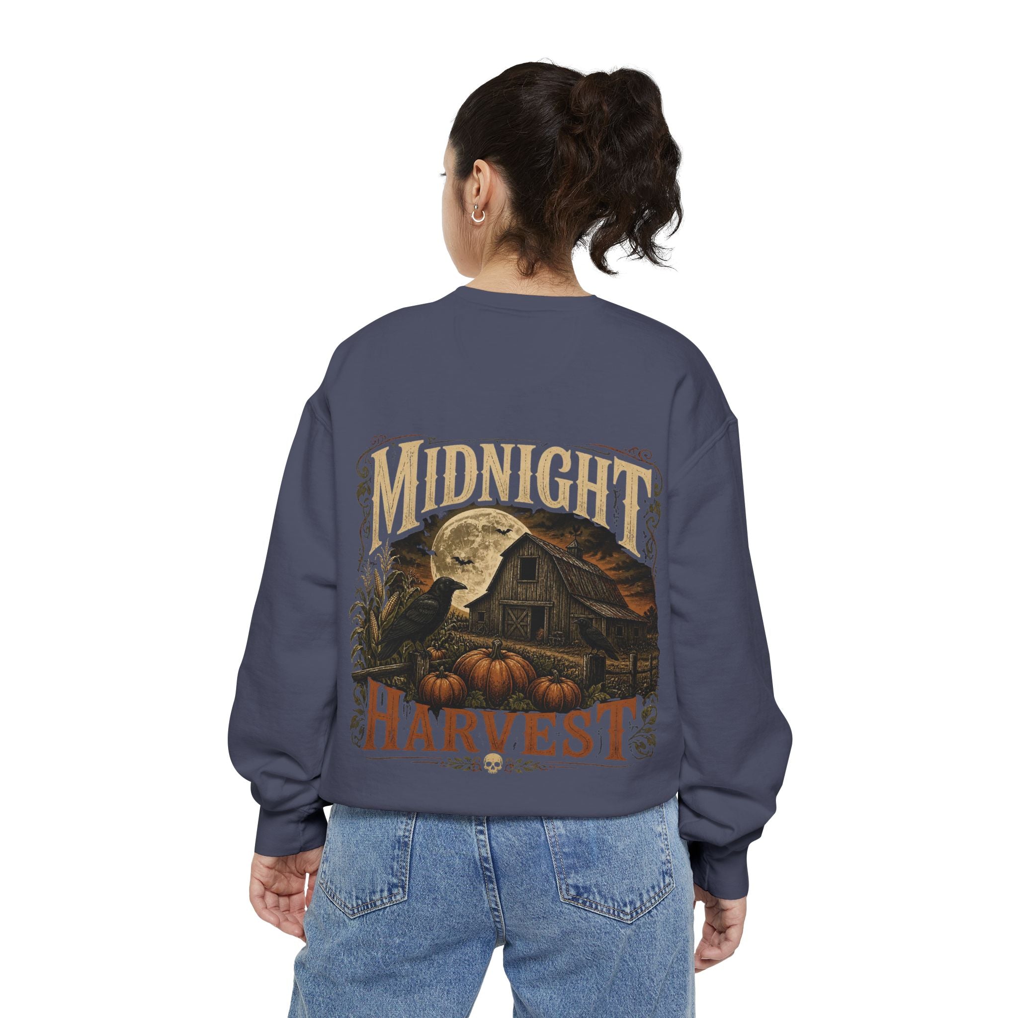 Midnight Harvest Garment-Dyed Crewneck Sweatshirt