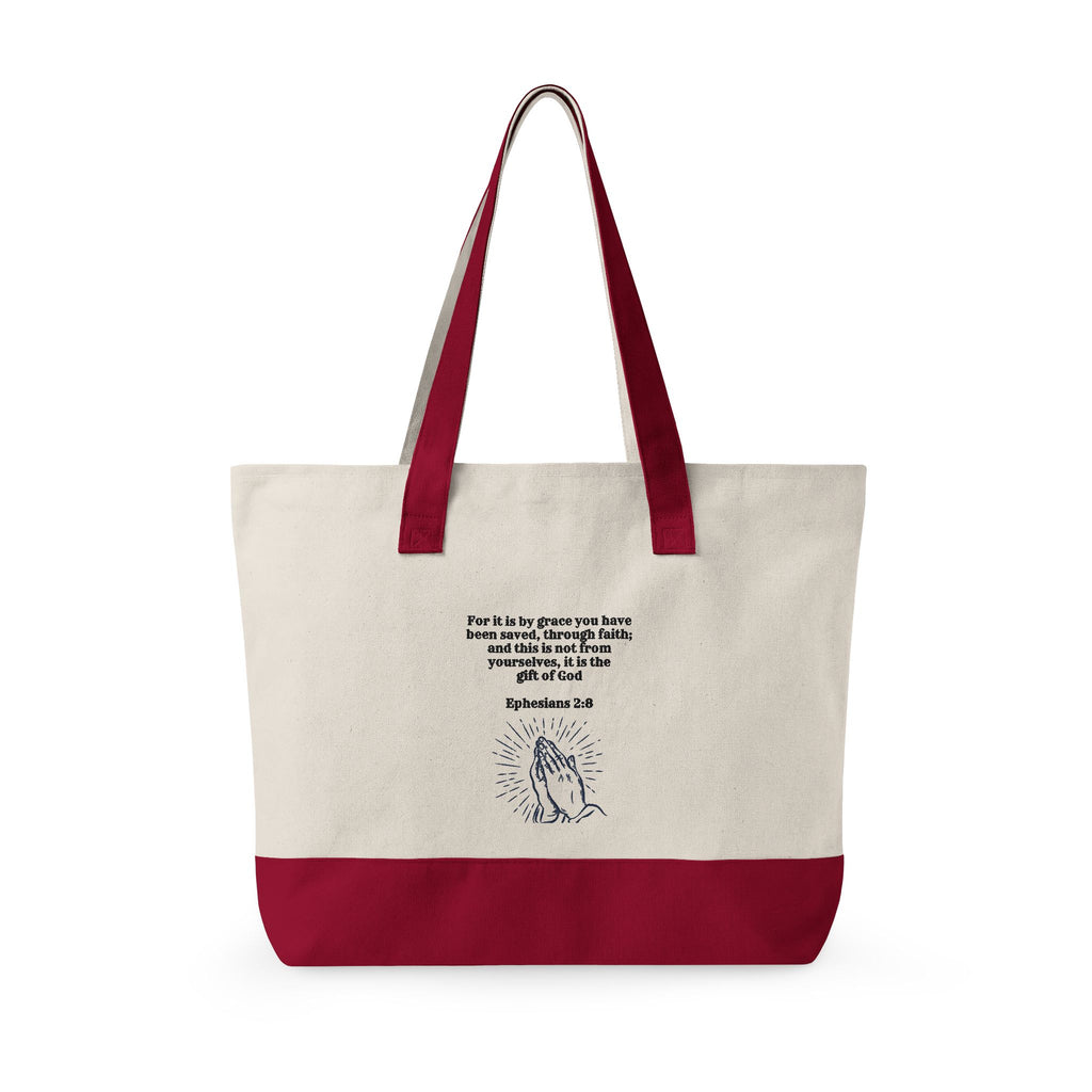 Amazing Grace Heavy Canvas Zippered Tote