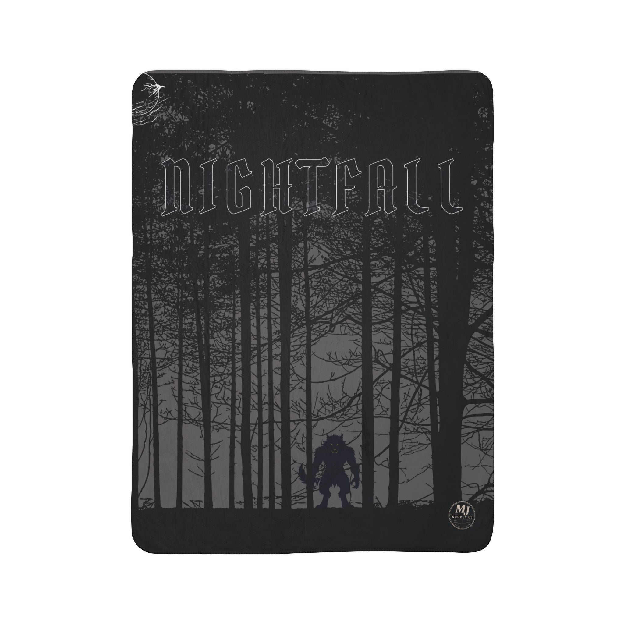 Werewolf's Nightfall Sherpa Fleece Blanket