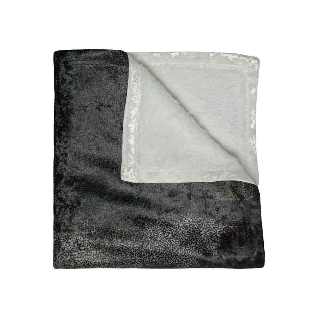 Midnight Motel Crushed Velvet Blanket