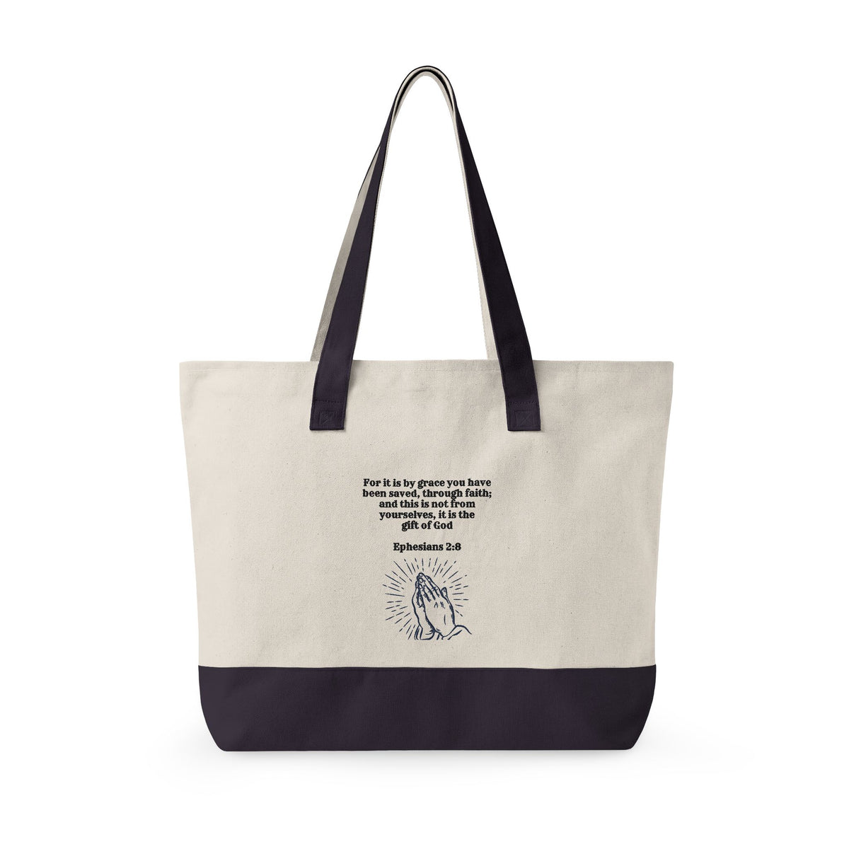 Amazing Grace Heavy Canvas Zippered Tote