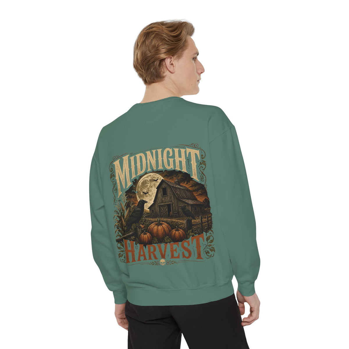 Midnight Harvest Garment-Dyed Crewneck Sweatshirt