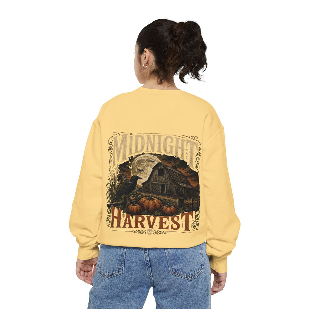 Midnight Harvest Garment-Dyed Crewneck Sweatshirt