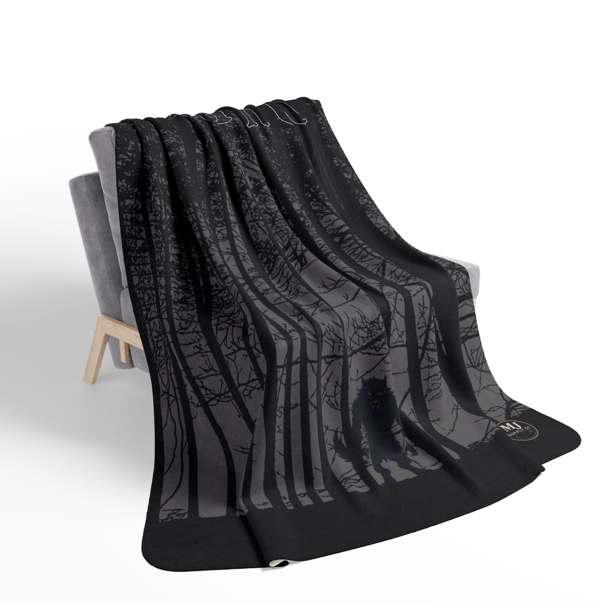 Werewolf's Nightfall Sherpa Fleece Blanket