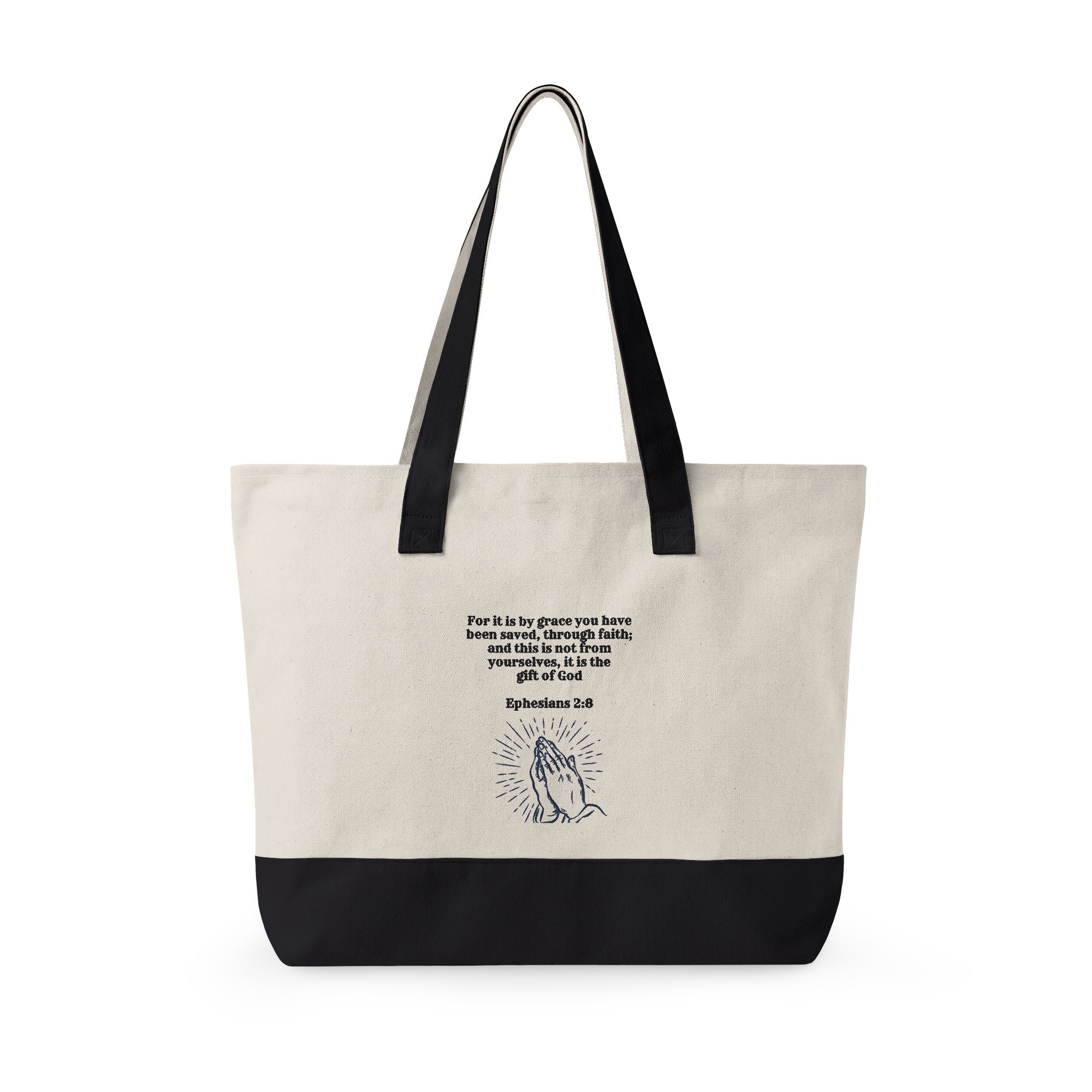 Amazing Grace Heavy Canvas Zippered Tote