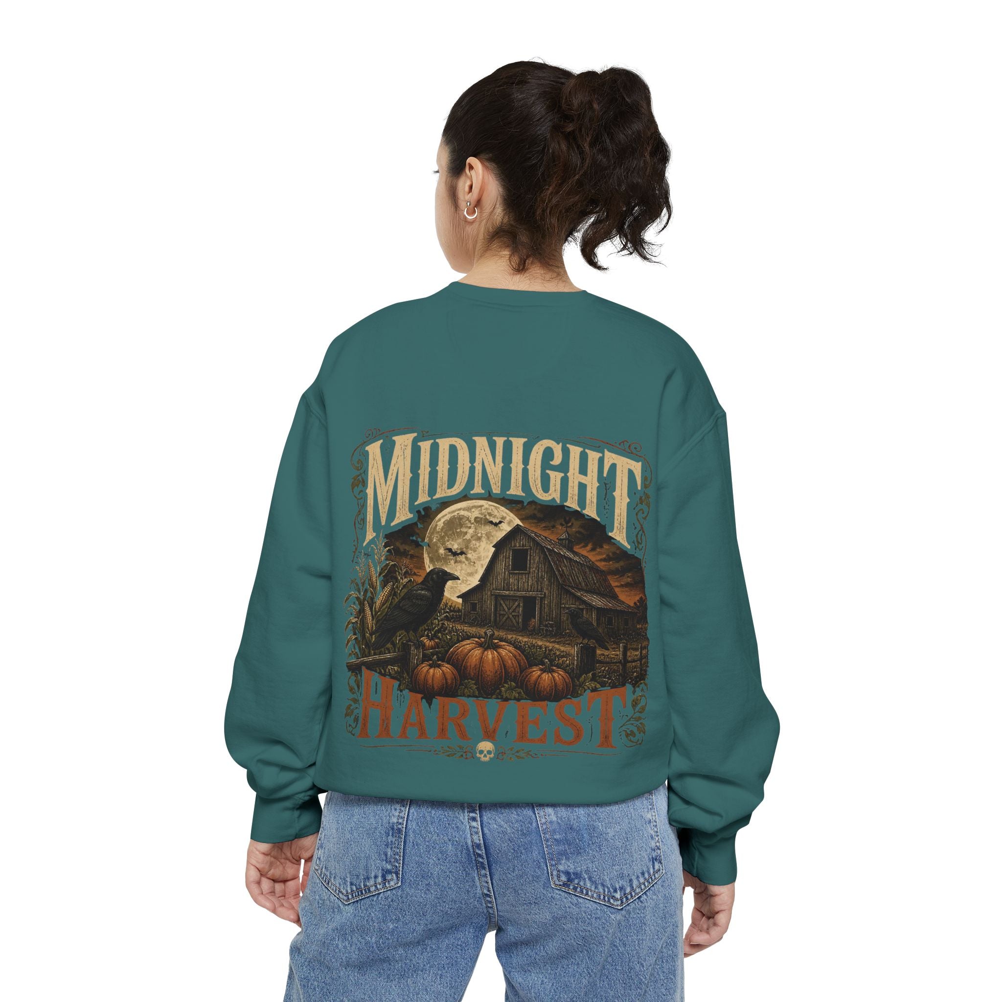 Midnight Harvest Garment-Dyed Crewneck Sweatshirt