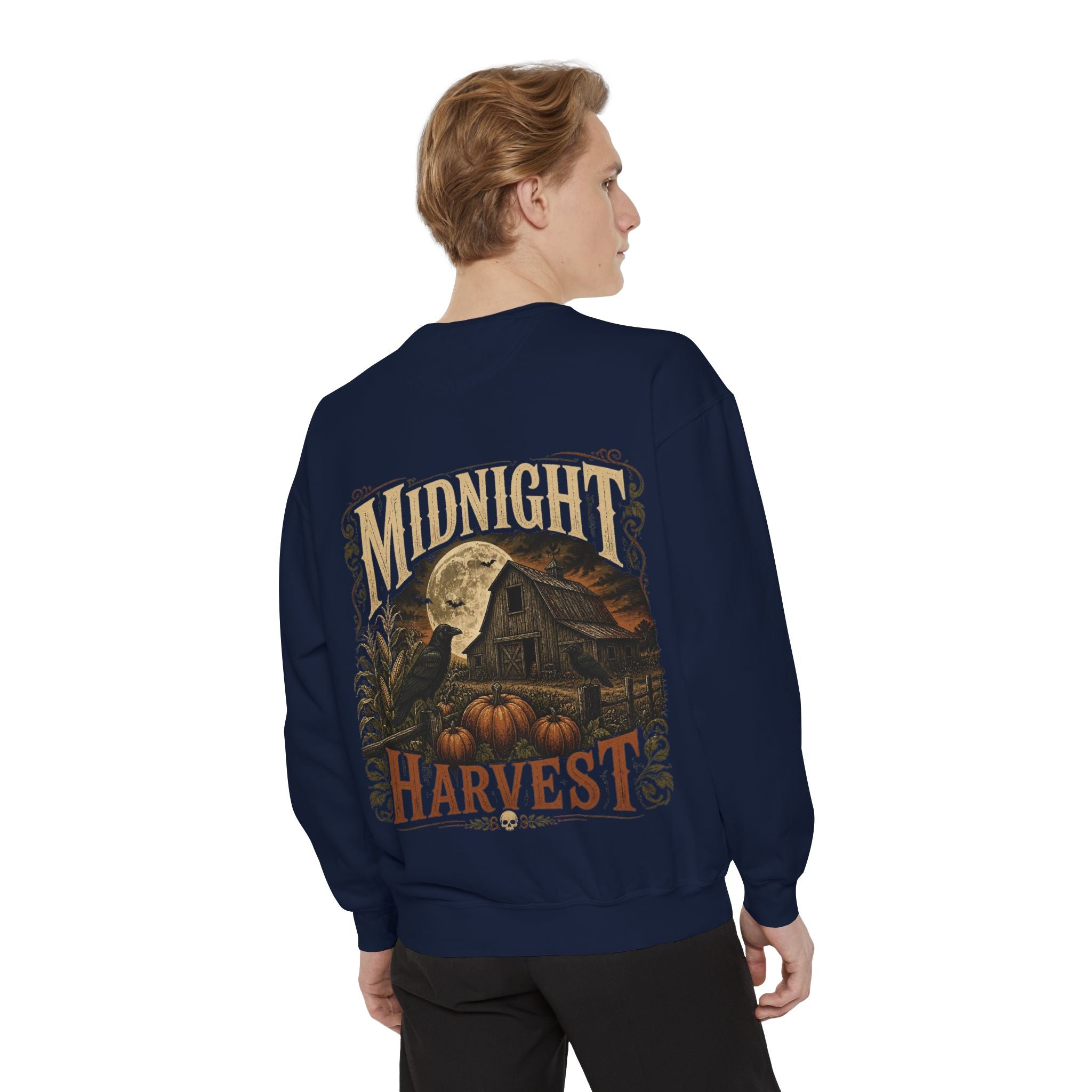 Midnight Harvest Garment-Dyed Crewneck Sweatshirt
