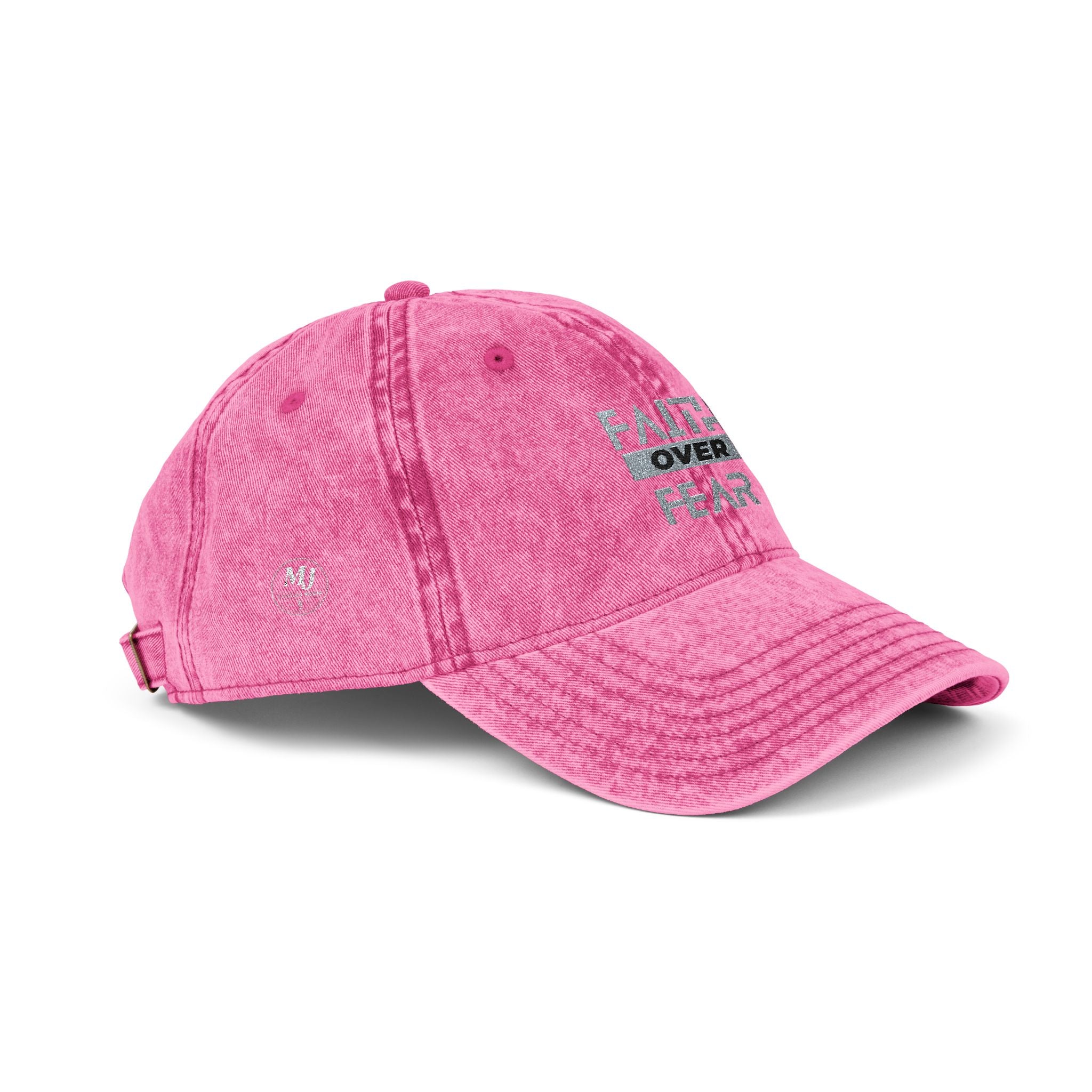 Faith Over Fear Embroidered Vintage Cap