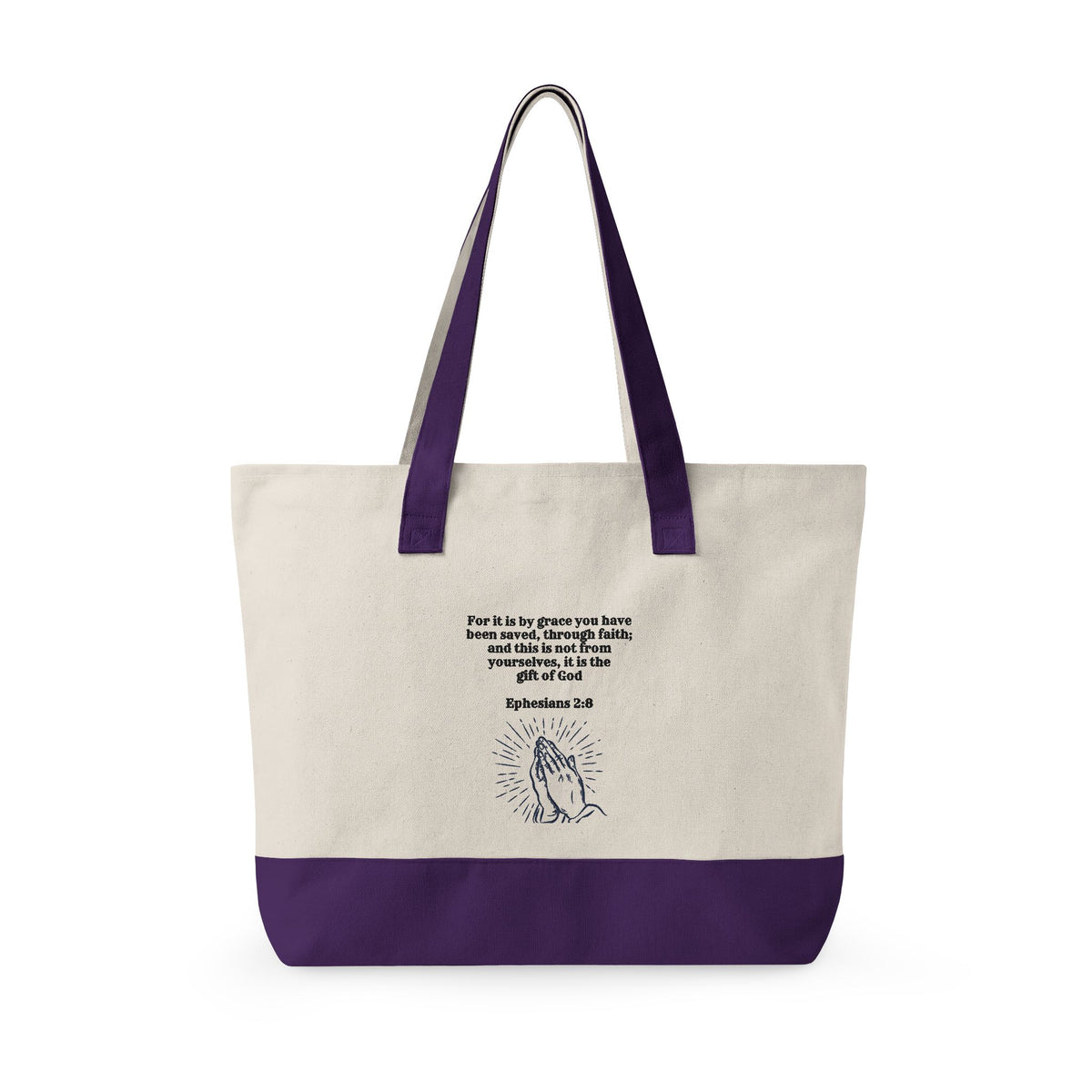 Amazing Grace Heavy Canvas Zippered Tote