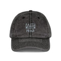 Faith Over Fear Embroidered Vintage Cap