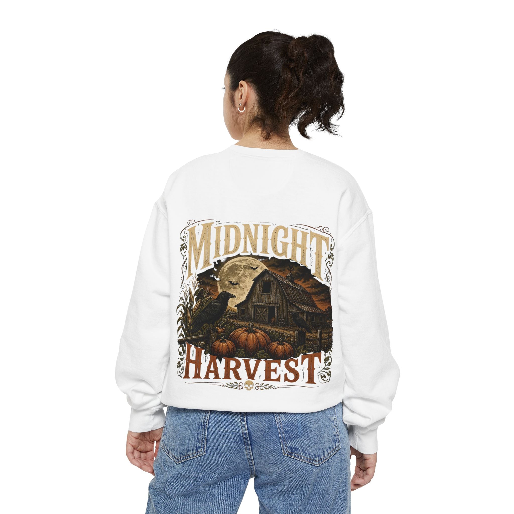 Midnight Harvest Garment-Dyed Crewneck Sweatshirt