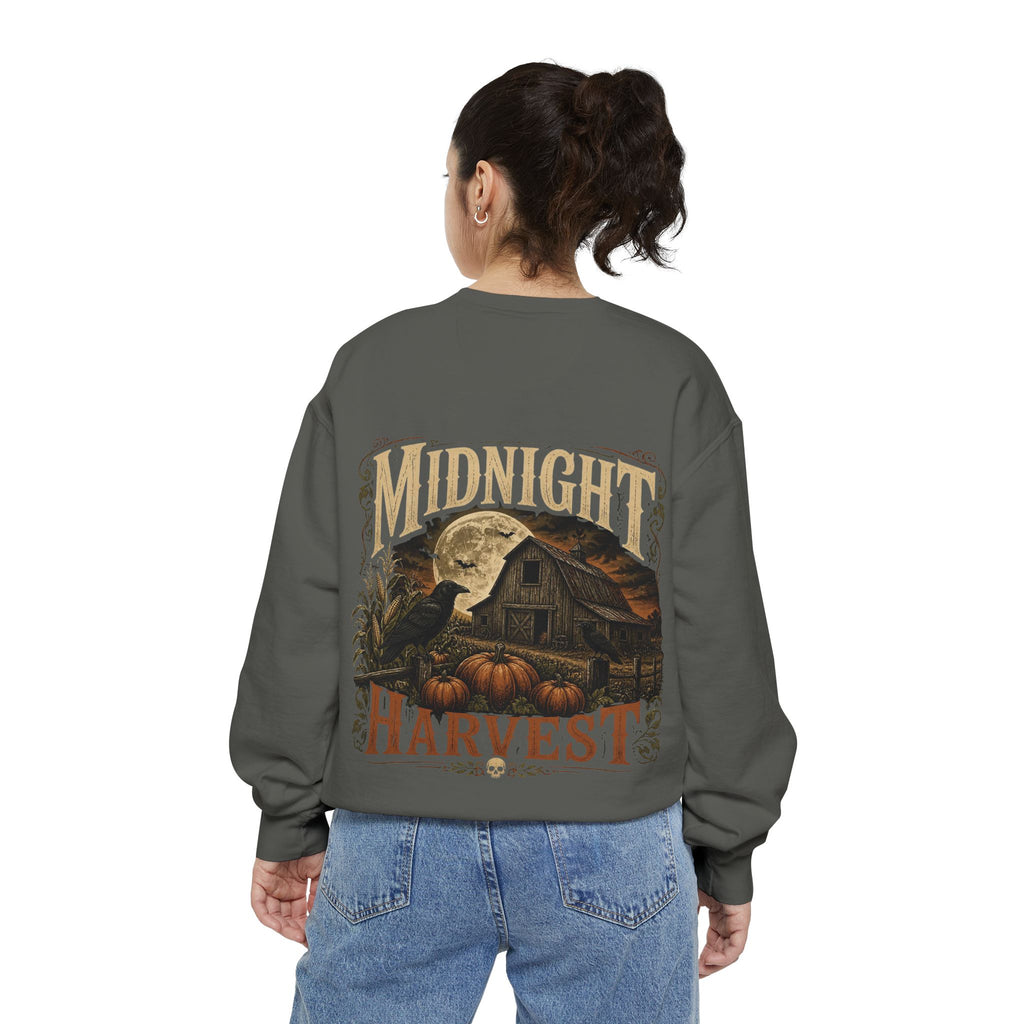 Midnight Harvest Garment-Dyed Crewneck Sweatshirt