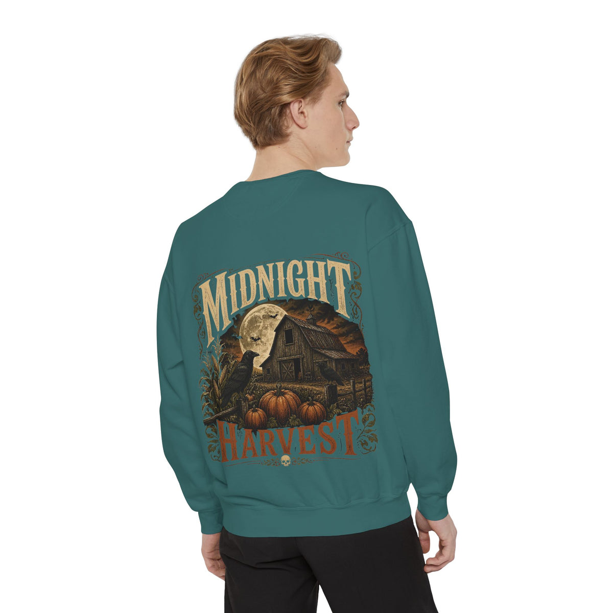 Midnight Harvest Garment-Dyed Crewneck Sweatshirt