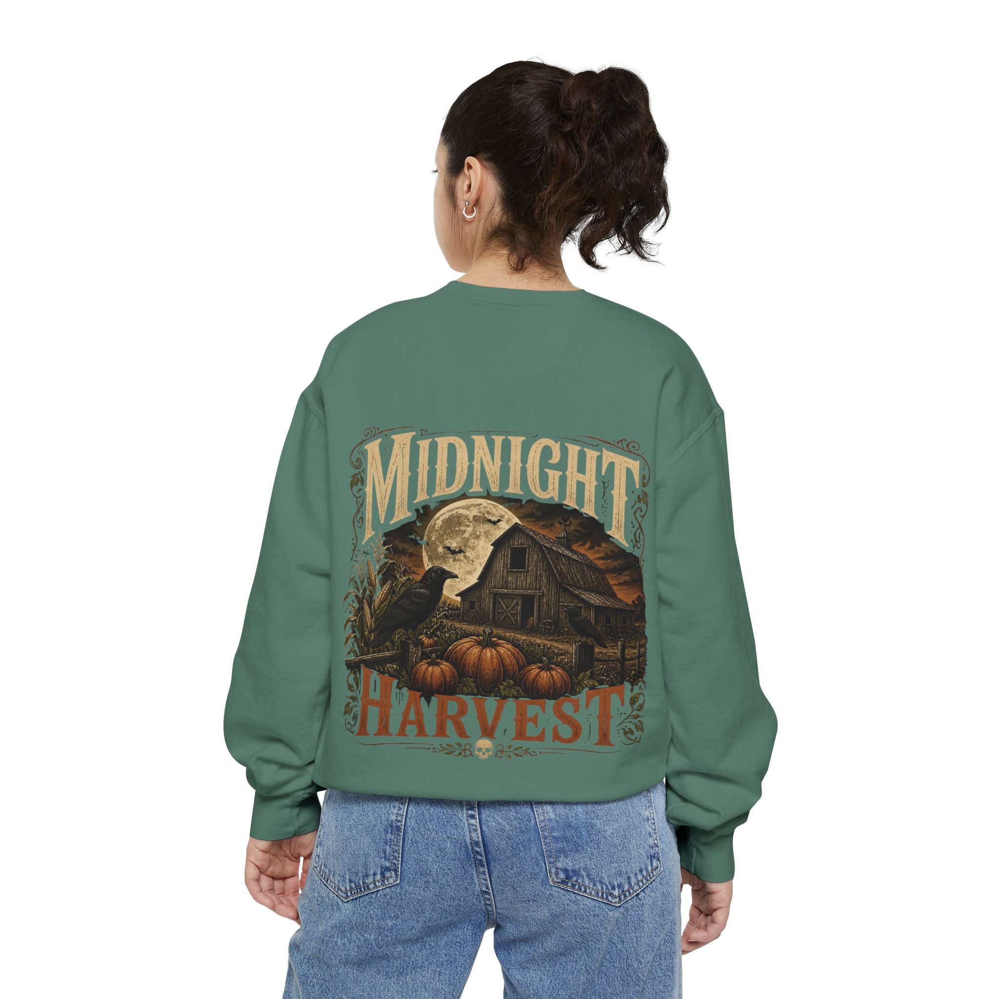 Midnight Harvest Garment-Dyed Crewneck Sweatshirt
