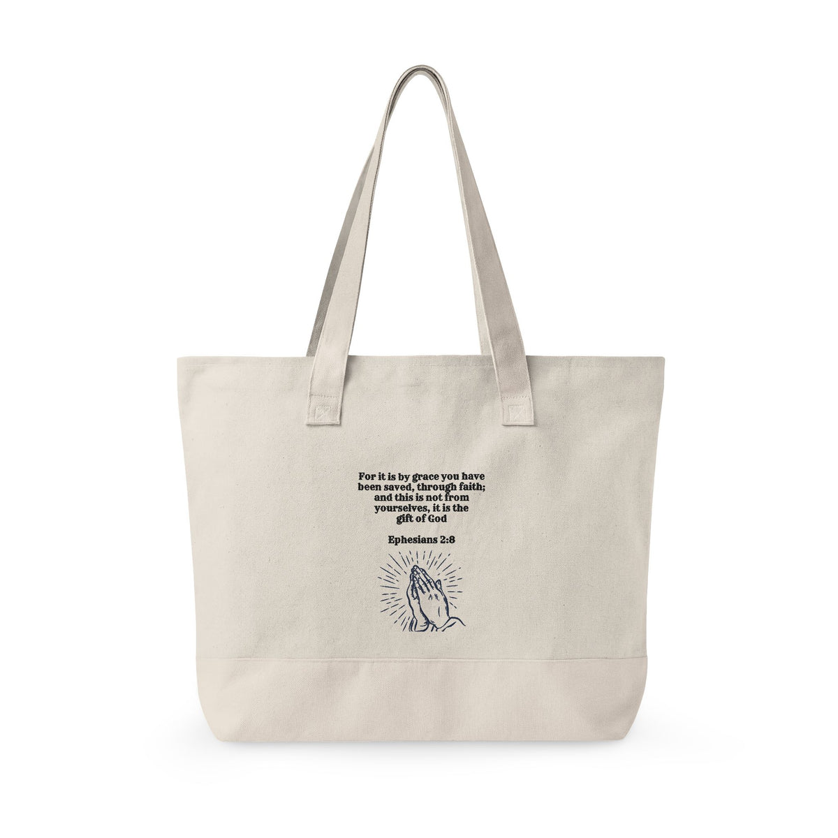 Amazing Grace Heavy Canvas Zippered Tote