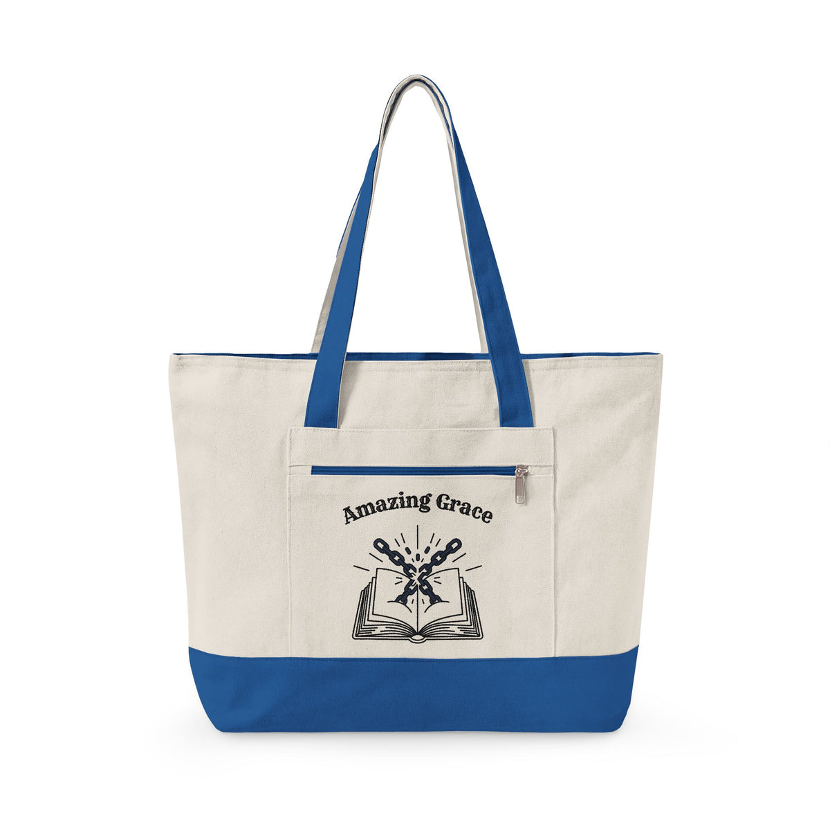 Amazing Grace Heavy Canvas Zippered Tote