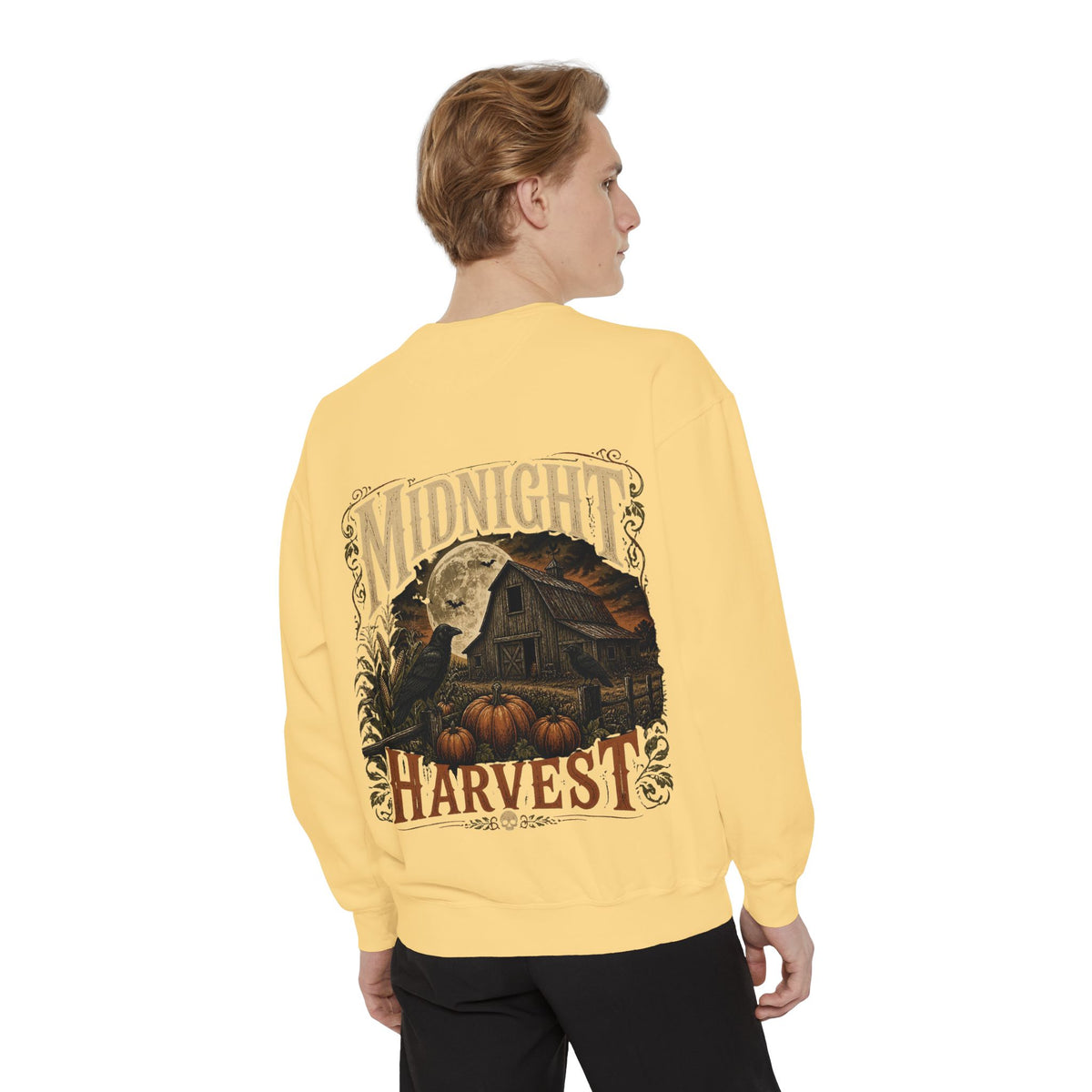 Midnight Harvest Garment-Dyed Crewneck Sweatshirt