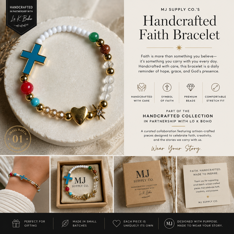 Handcrafted Faith Bracelet